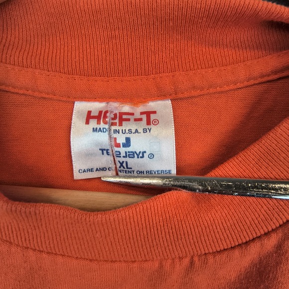 Vintage Florida Alligator Shirt Mens XL Orange Single Stitch Lightning Bolt 80s - Picture 5 of 9